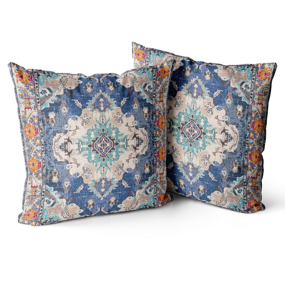 Set of 2, 18x18" Boho Throw Pillow Covers